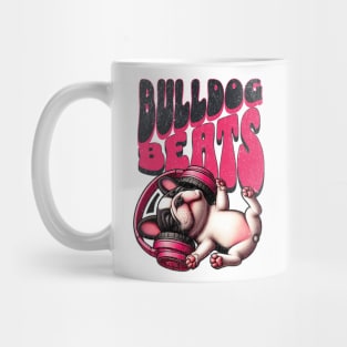 Bulldog Groove – Cool Music-Themed Canine Tee Mug